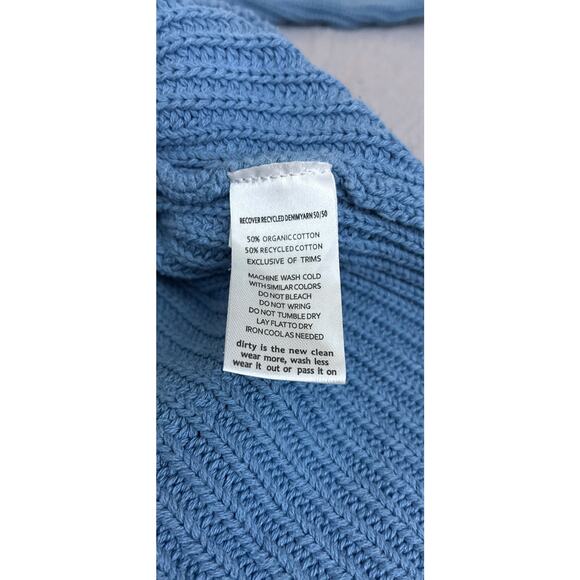 Toad & Co Sz XS Oversized Bianca II Org ctn Crew Neck Boxy Crop Sweater - Picture 5 of 9